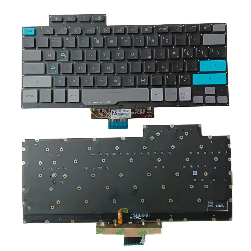 XIN-Russian-US Клавиатура для ноутбука с подсветкой ASUS ROG Zephyrus G14 GA401 GA401U GA401M GA401I GA401Q GA401IV