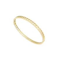 new high quality 4mm stainless steel hollow out bracelet for women gold color shape love bangle party gifts jewelry wholesale