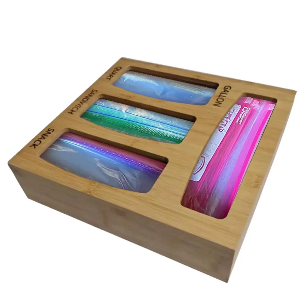 

Tea Jewelry Holders Zipper Bag Storage Organizer 4 Compartments Kitchen Food Bag Storage Box Home Storage Sugar Packet Container