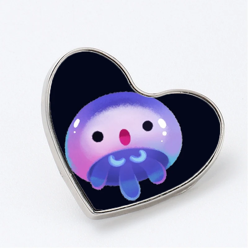 

Детская Брошь в виде Медузы Mtk, булавка, ювелирный аксессуар, индивидуальная брошь, модные значки на лацкан