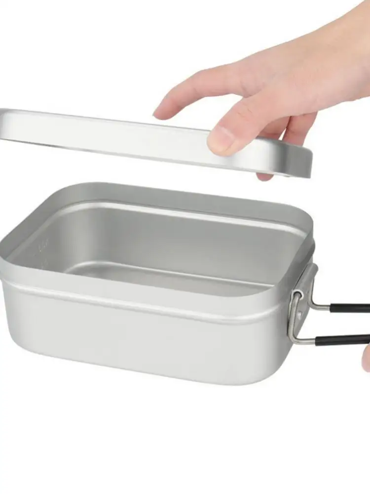 

Outdoor New Portable Foldable Stove Lunch Box Steam Rack Combination Set Aluminum Camping Hiking Fishing Cookware Supplies