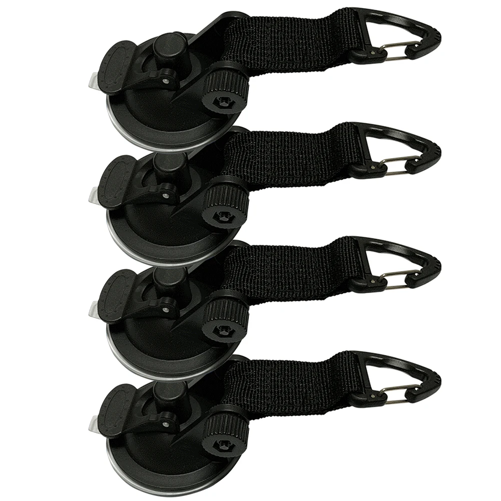 

4pcs/set Car Side Awning Tents Tie Down Suction Cup Anchor Universal Outdoor Sports With Securing Hook Easy Install Portable