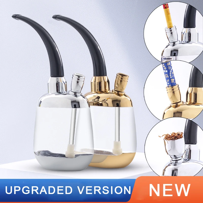 

Upgraded version of hookah pipe three hookah filter hookah pipe thickness and fine tobacco dual hookah bag men smoking pipe
