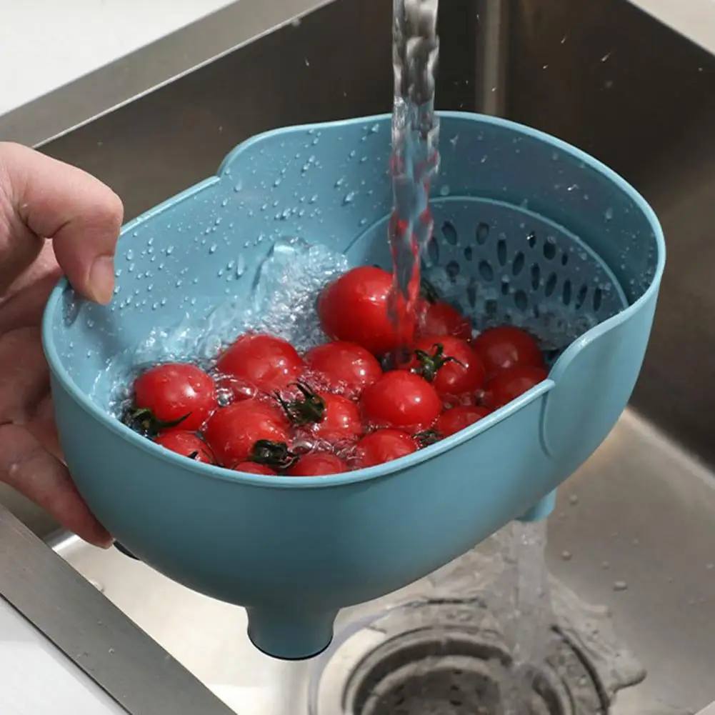 

Great Kitchen Strainer Multifunctional Lightweight Fruits And Vegetables Drain Basket Drain Basket Washing Storage Basket