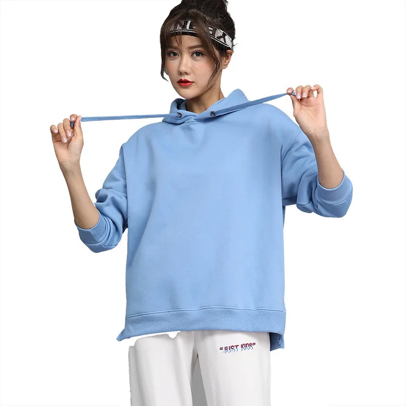 

2020 New Autumn Winter Women O-neck Hoodies Casual Print Cherry Sweatshirt Black