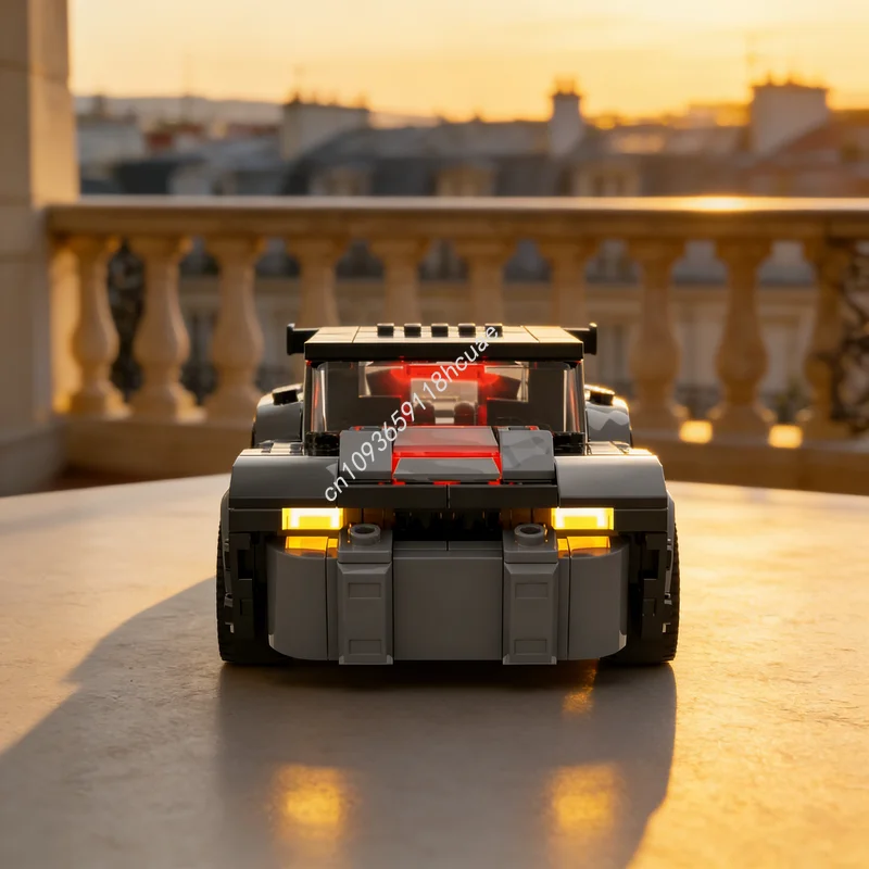 Фото 337 деталей MOC WB Games Vengeance Batmobile, модель супергероя Бэтмена, конструктор, рождественские подарки, игрушки №1