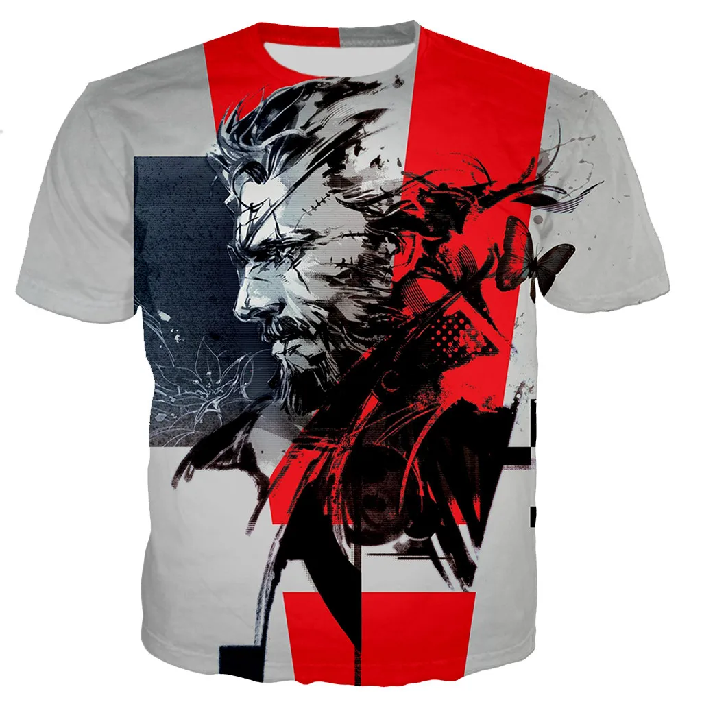 

Game Metal Gear Solid 3D Printed T Shirt Men Women Summer Fashion Casual Harajuku Style Tops Streetwear Oversized T-shirt