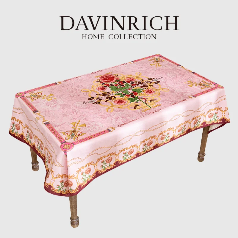 

Скатерть DAVINRICH в стиле GG со змеиным принтом розы, романтичная скатерть из роскошной ткани с рисунком диких животных, розовая скатерть в стил...