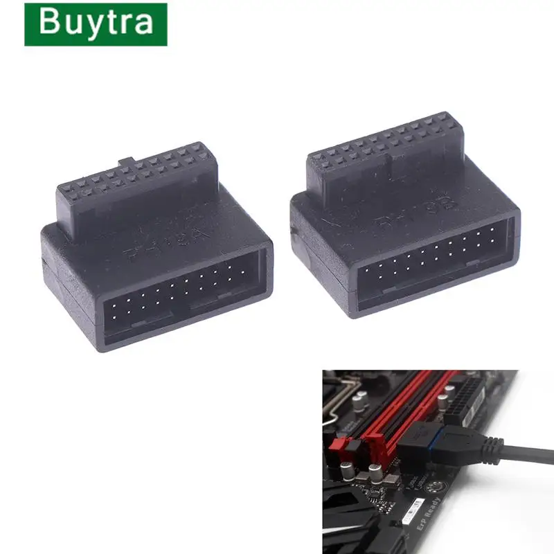 

New 1PC USB 3.0 20pin Male to Female Extension Adapter Angled 90 Degree for Motherboard Mainboard Connector Socket