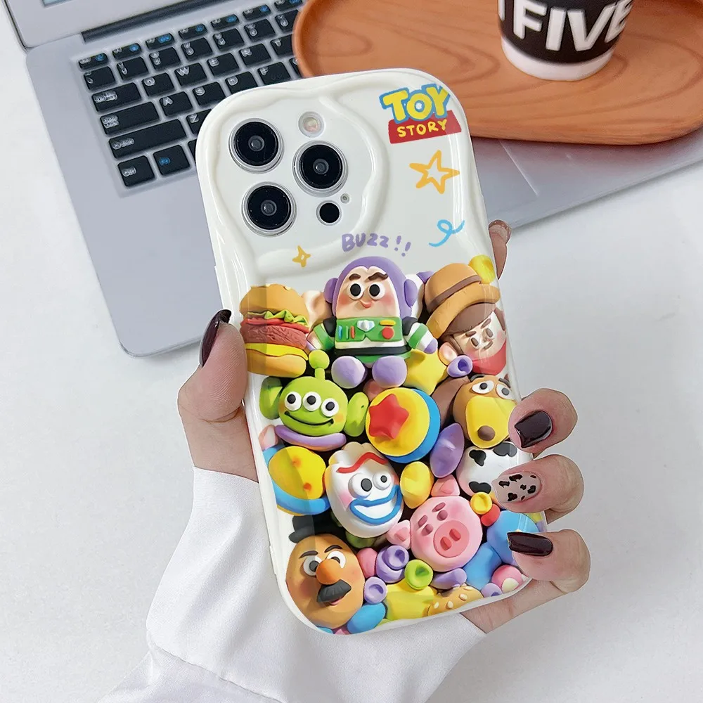 Toy Story Woody Buzz Phone Case for Xiaomi Mi 14 12 11 Lite Poco C61 X6 X5 X4 X3 NFC M6 M3 F6 F4 Pro 4G 5G 3D Creamy Wave Cover