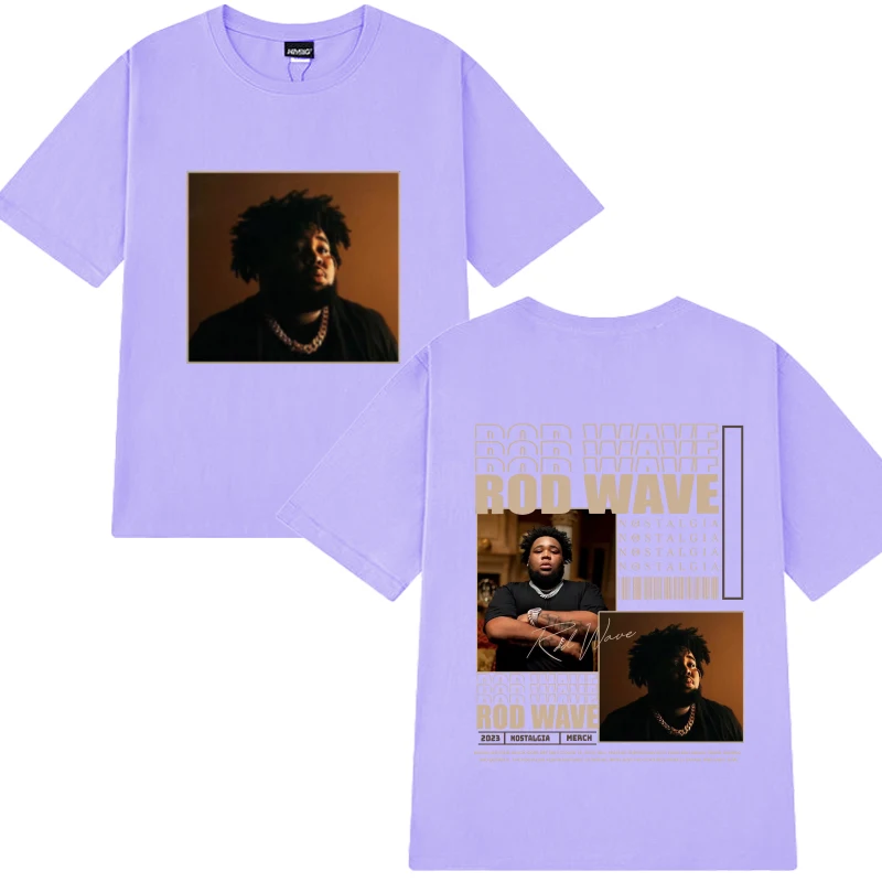 Винтажная футболка с графическим рисунком в стиле хип-хоп Rod Wave Album для мужчин и