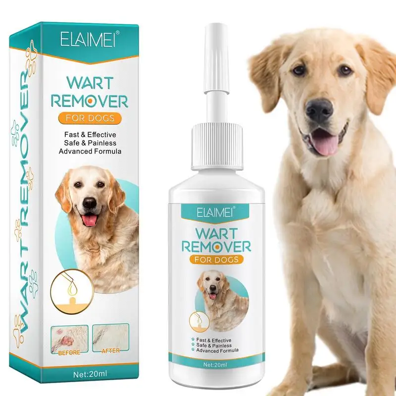 

Dog Wart Remover Liquid Natural Remove Dog Skin Tags Dog Wart Removal Treat Against Moles Mild Non-irritating For Pet 20ML