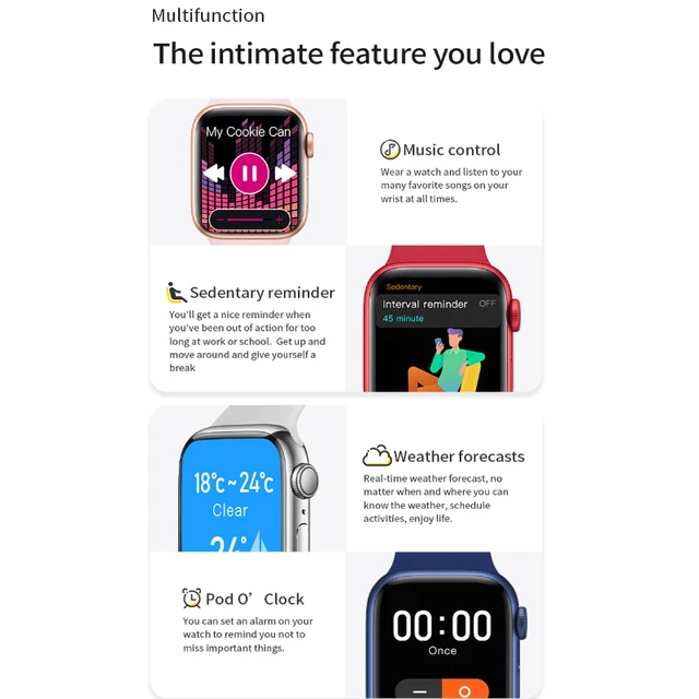 2022 Original Watch 8 Pro Smartwatch Men Women Sports Fitness Tracker Watches Bluetooth Call Smart Watch for Apple Samsung Phone 5