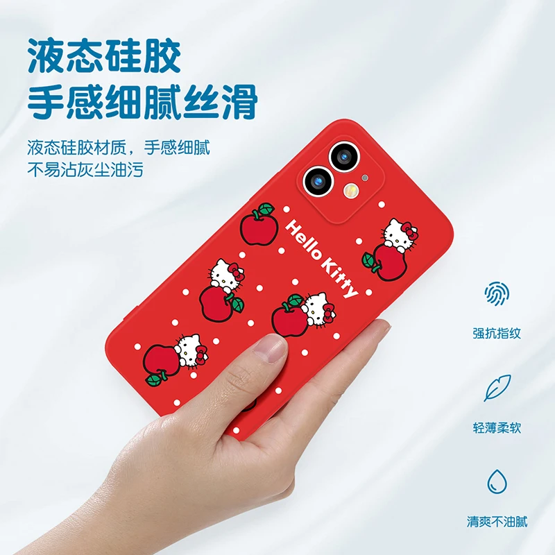 Милый мультяшный чехол Hello Kitty для телефона iPhone 11 12 13 Pro MAX Mini 6 6S 7 8 Plus X XR XS SE 2020