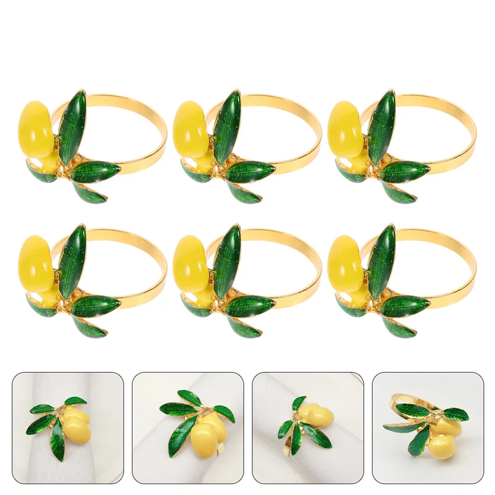 

6 шт., кольца для салфеток