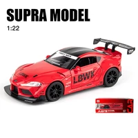 simulation 122 scale toyota bull demon king supar racing car model light music door decoration collection toys cars