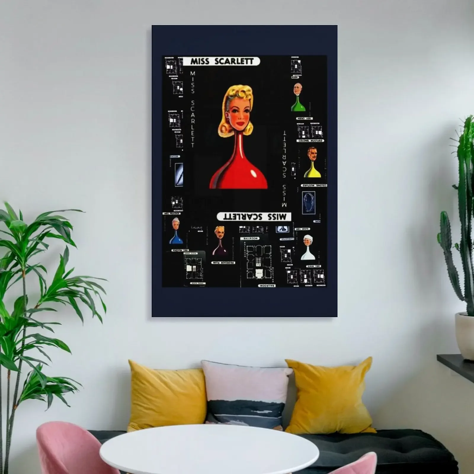 Cluedo Scarlett Картина на холсте украшение картины для украшения стен аниме