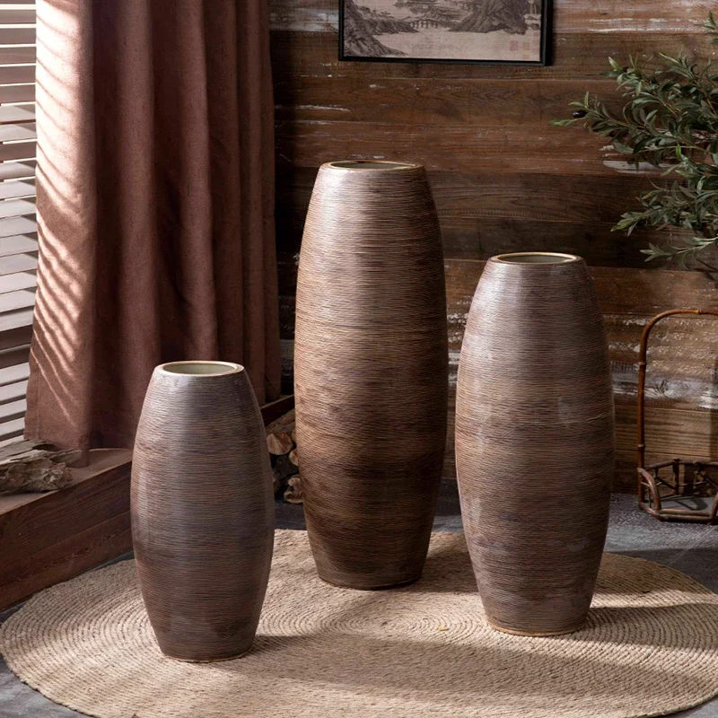 Напольная ваза минималистичное украшение керамические аксессуары для стола