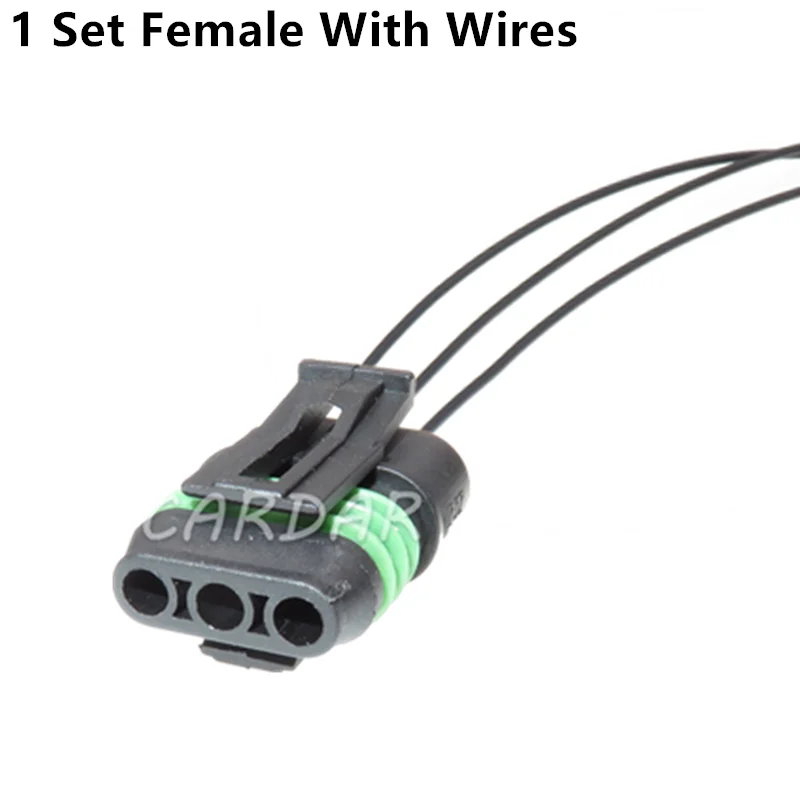 

1 компл., 3-контактный водонепроницаемый Электрический герметичный соединитель для проводов, разъем переменного тока для автомобильной проводки