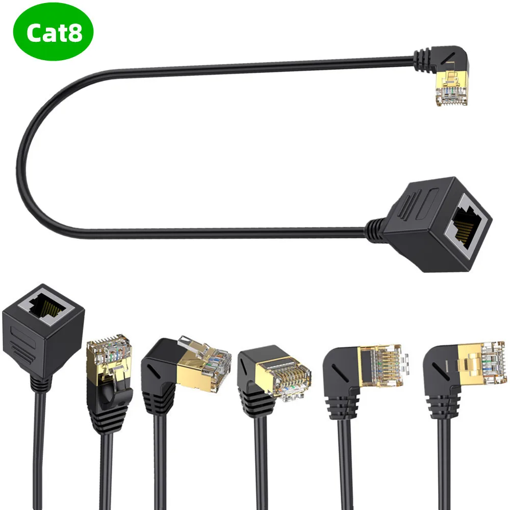 Кабель Ethernet CAT 8, 40 Гбит/с, стандарт SSTP, UTP, сетевой кабель RJ45 для роутера, ПК, телевизора, ноутбука, PS4, кабель локальной сети