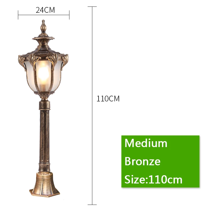 

Уличный фонарь WECUS черный алюминий IP54