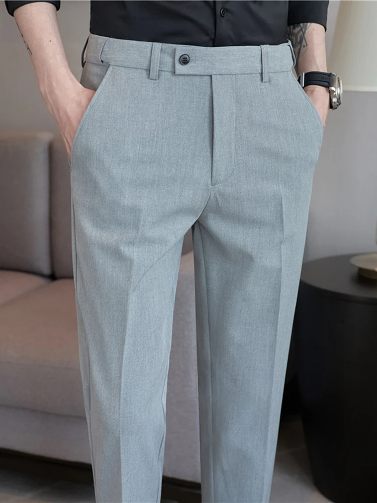 Невидимые выдвижные Костюмные брюки на талии мужские модные красивые