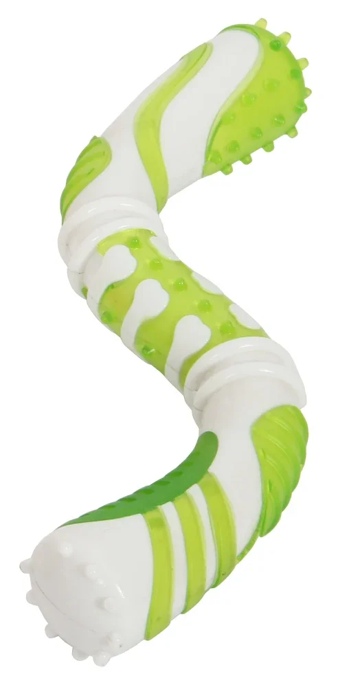 

Pet Life ® 'Denta-Twist' TPR Durable Dental Chew Toy