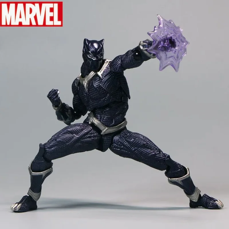 

15cm Revoltech Yamaguchi Black Panther Figure King Of Wakanda Action Figures Model Toys Joint Movable Doll Toy Birthday Gift