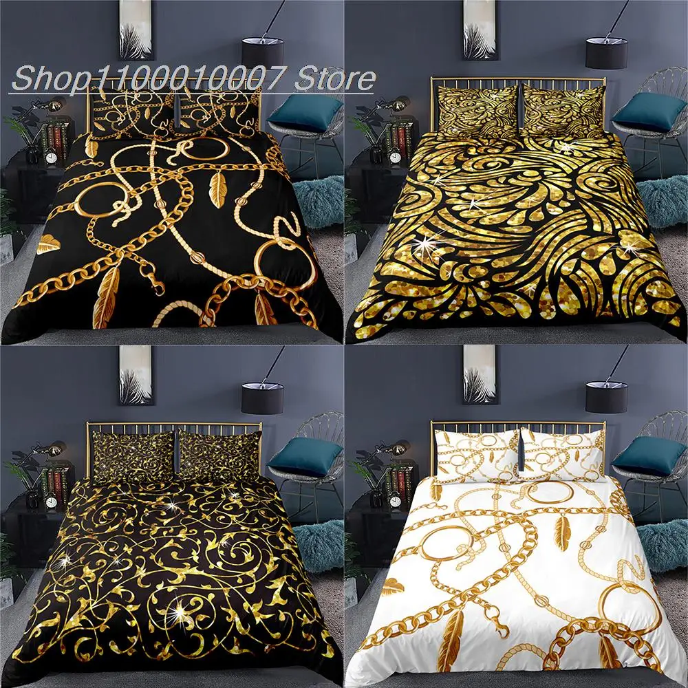 

Bedding Set Luxury Home Decor Bed Sets Duvet Cover 2/3 Piece With Pillowcase Single Double Full Queen Size