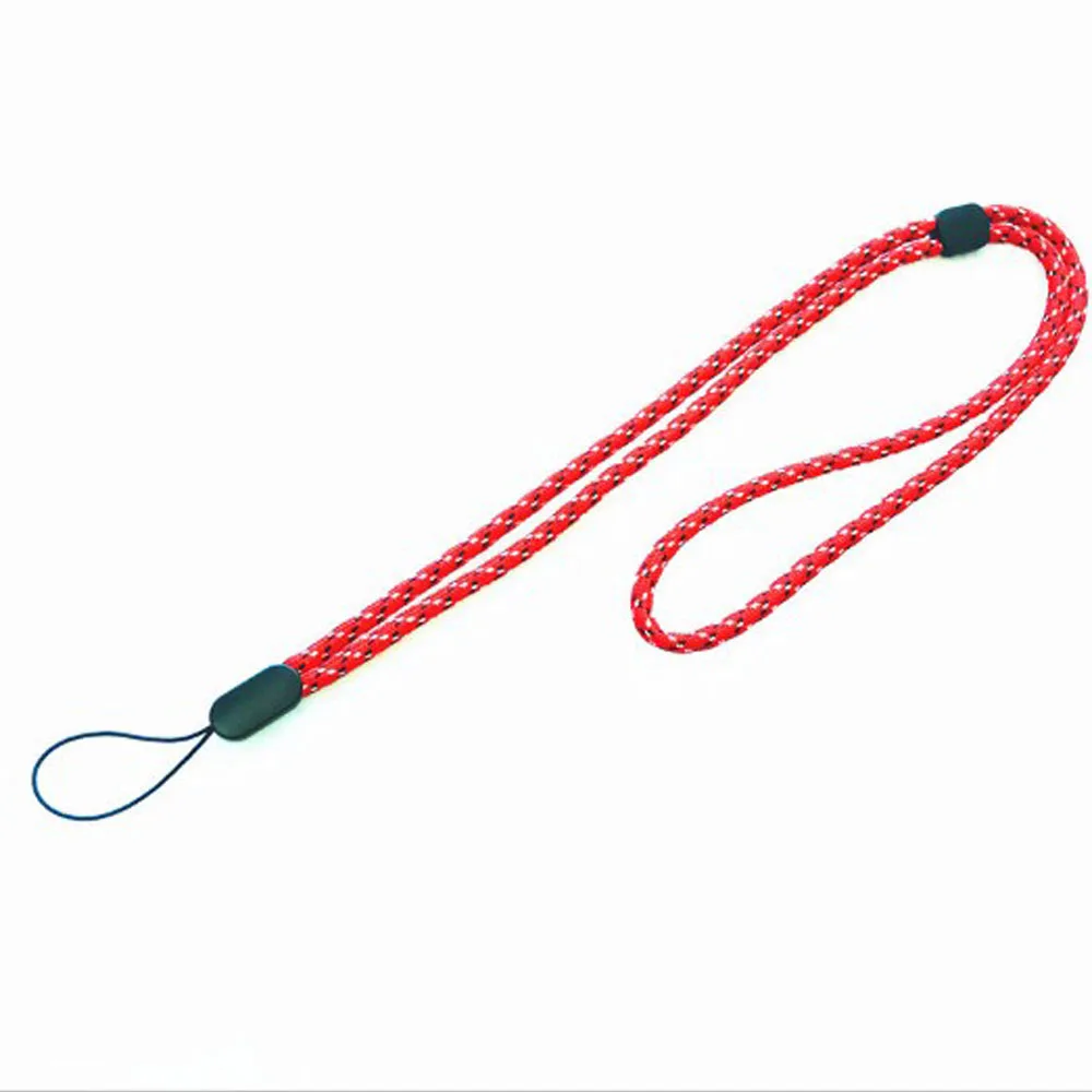 30 pcs adjustable 4mm mobile phone lanyard hanging neck women pendant rope office office student id card sleeve long lanyard free global shipping
