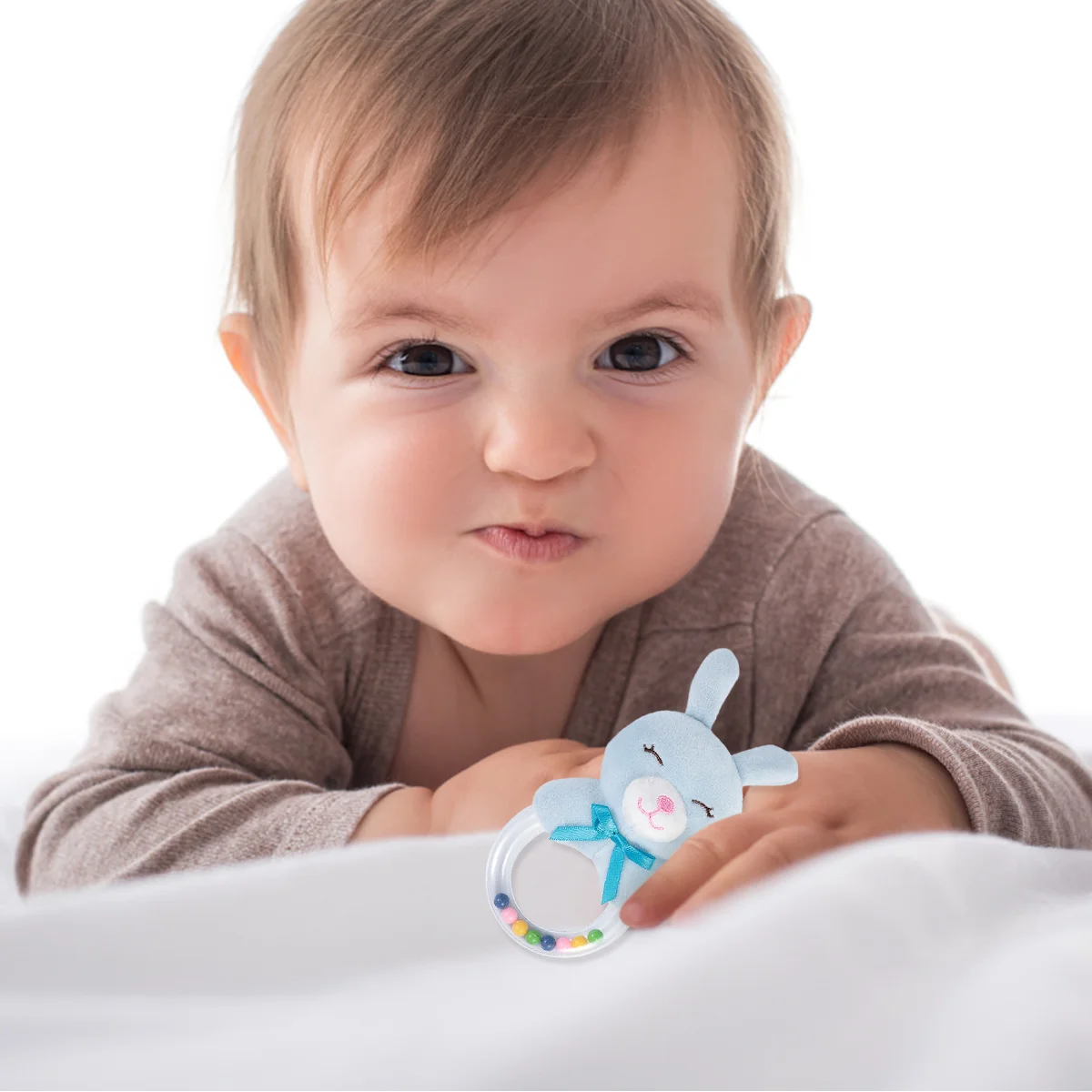 Мягкие игрушки кольцо для укуса младенцев колокольчик милый ребенок плюшевый