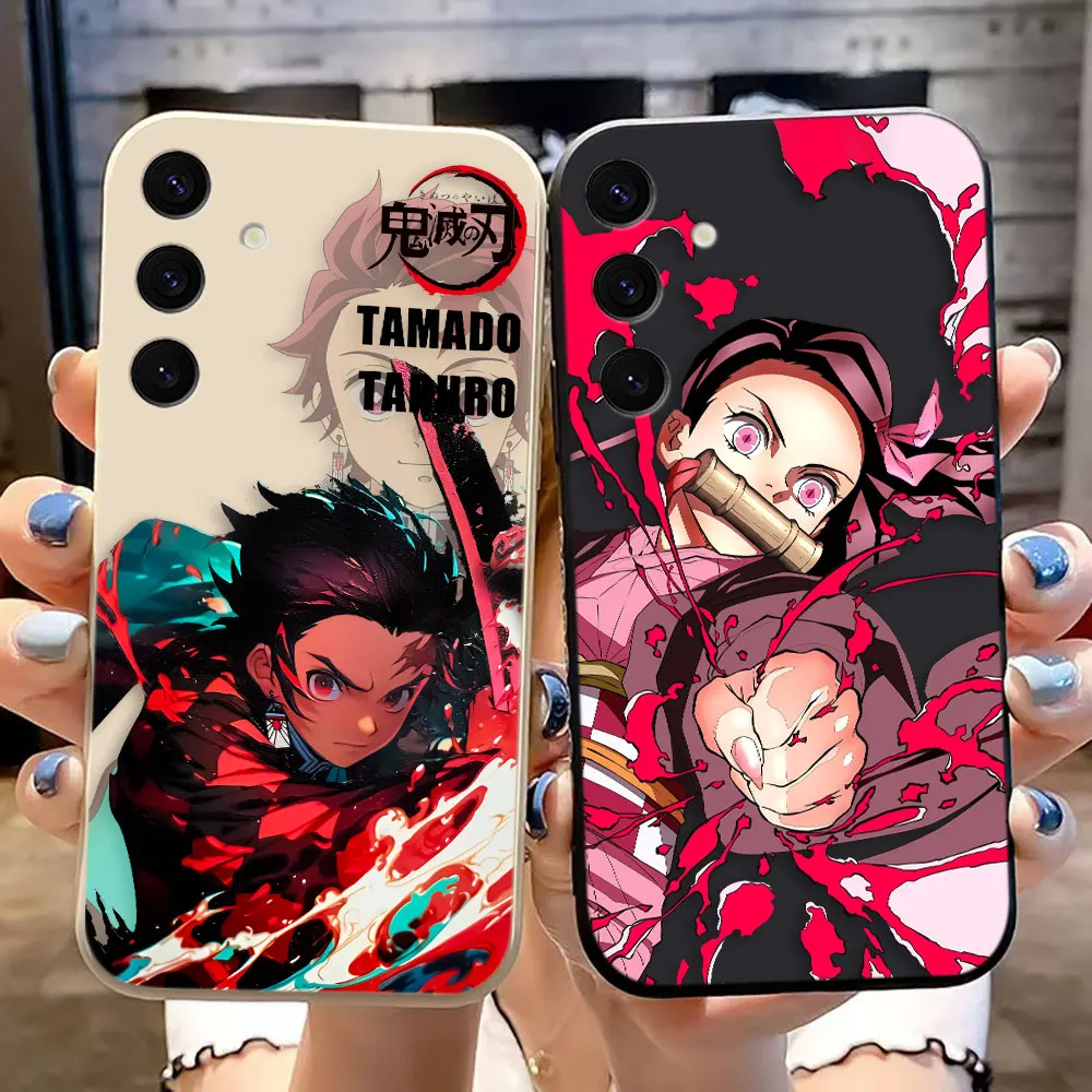 Чехол для телефона Anime Demon S-Slayer Tanjiro ДЛЯ Samsung Galaxy M80 M60 M53 M42 M33 M22 M12 M11 M10 M02 F02 A12 A11 A10 A7 A06