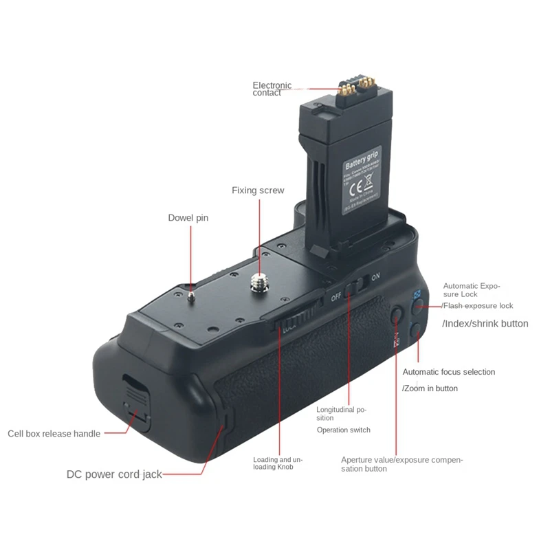 1 комплект BG-E8 вертикального держателя батарейного отсека для зеркальной камеры