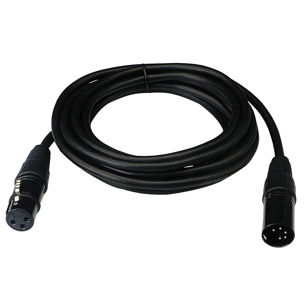 

DMX Stage Light Cable,DJ XLR Cable,3-Pin Female XLR to 5-Pin Male XLR DMX Turnaround Connection for Moving Head