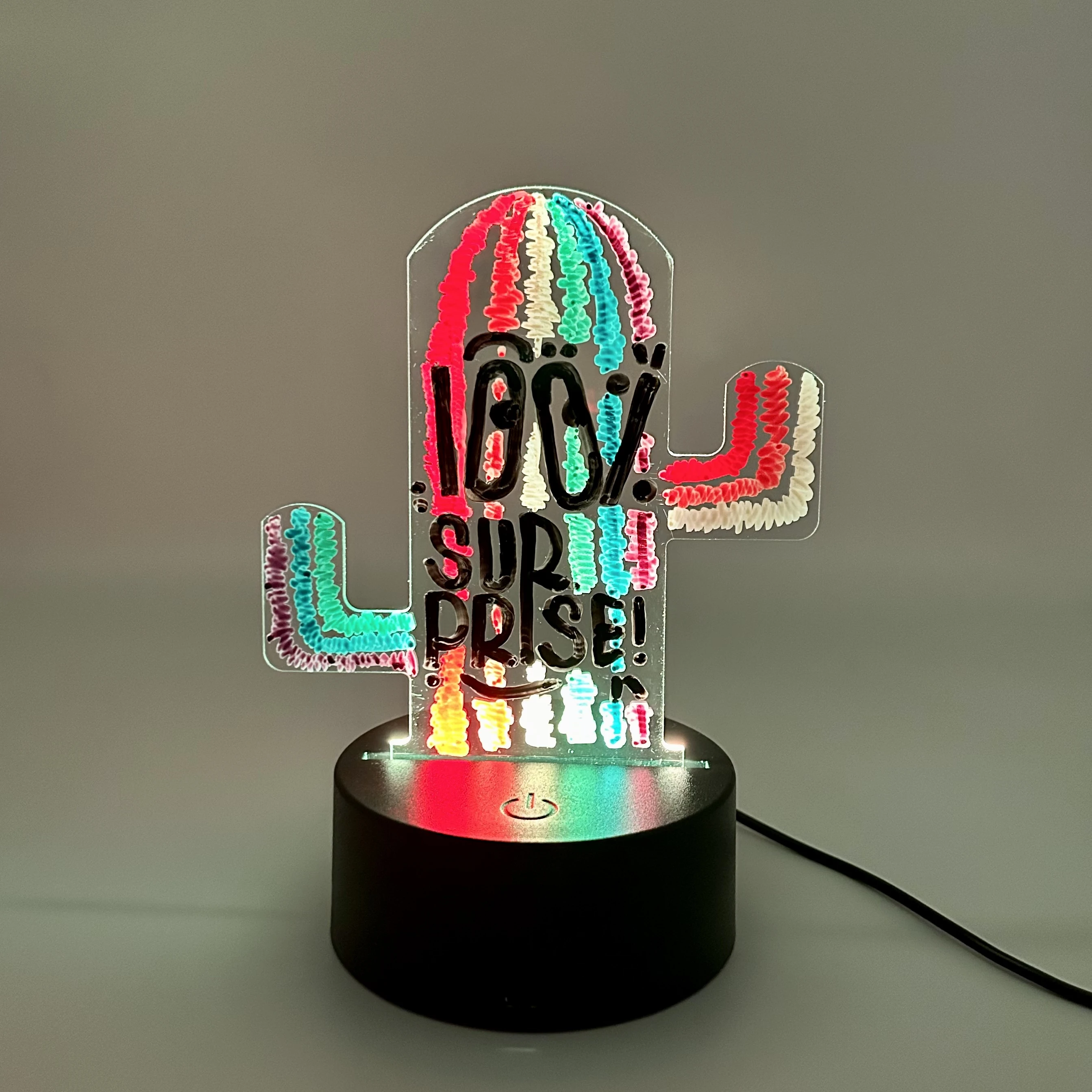 10 шт. акриловые панели в форме кактуса