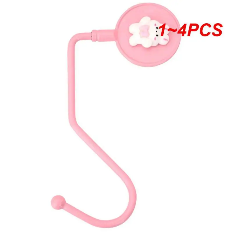 1 ~ 4 шт. настольные крючки мультяшные боковые вешалки для стола портативная