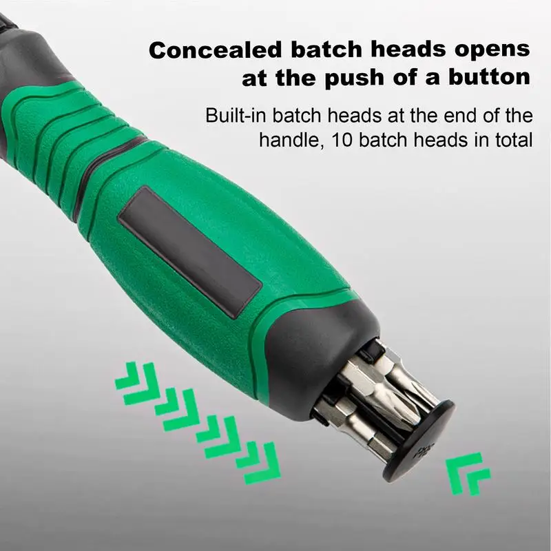 Набор отверток с храповым механизмом многофункциональная отвертка 10-в-1