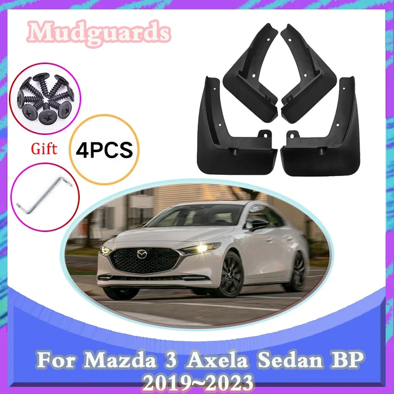 

Брызговики передние и задние для Mazda 3 Axela Mazda3 Sedan BP 2019 ~ 2023 2020 2022
