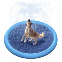 2022 new pet sprinkler pad summer splash dog pet sprinkler pad swimming pool fountain outdoor pet sprinkler pad play cooling