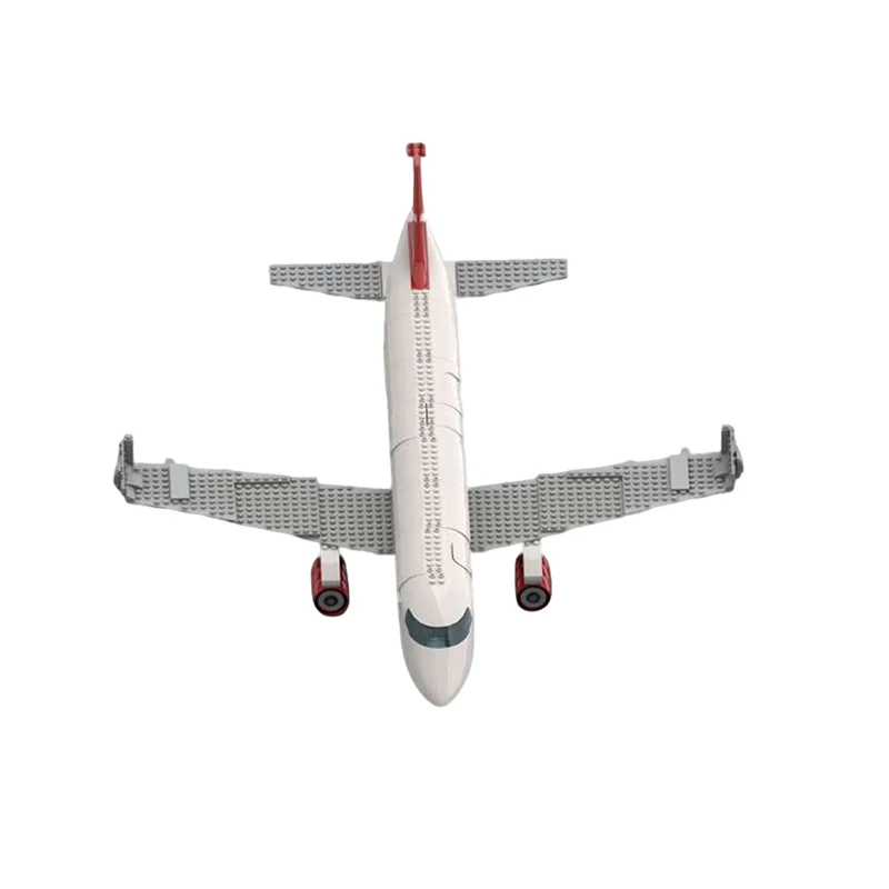 Фото 340 деталей MOC: Конструктор «Аэропорт города» (модель Airbus), развивающая игрушка для сборки, идея для творчества, подарок на Рождество №3