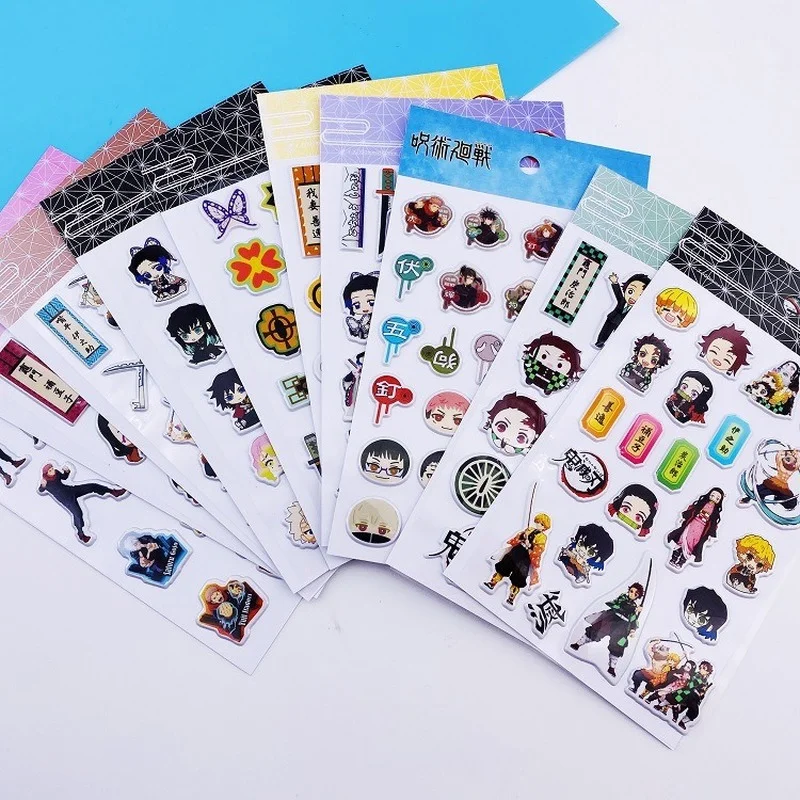 

Demon Slayer Stereoscopic Sticker Bubble Sticker Kamado Nezuko Tanjirou Agatsuma Zenitsu Cartoon Anime Classic Toys Children