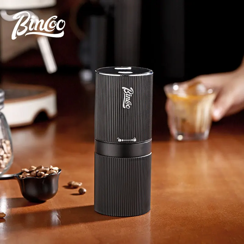 Электрическая кофемолка Bincoo маленькая для кофе в зернах портативная