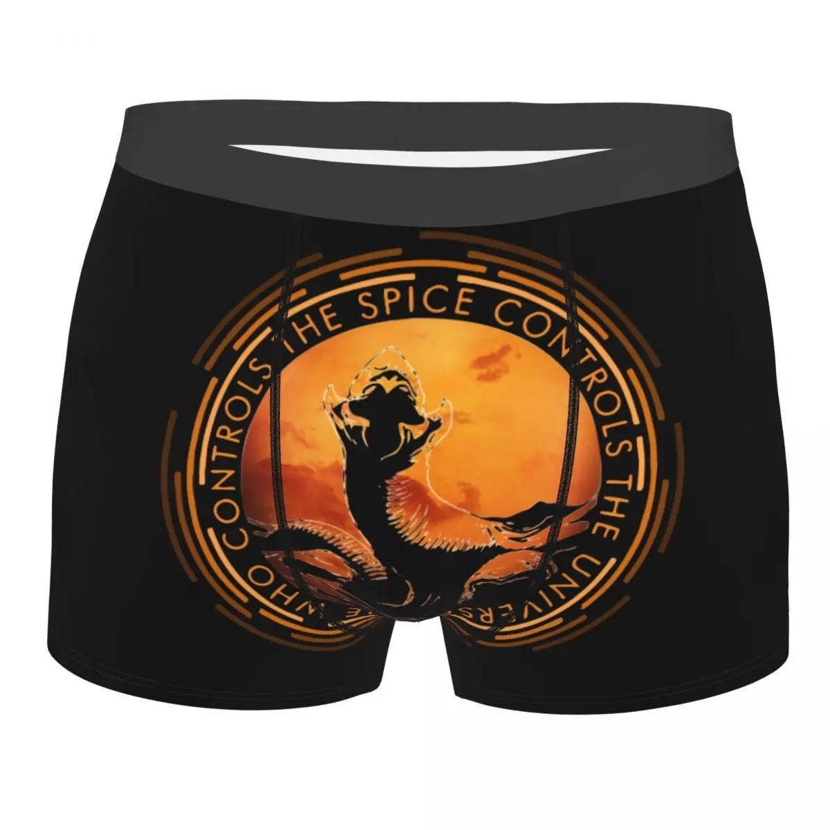 

Funny Boxer Shorts Panties Men's Dune Underwear Who Controls Spice Controls Universe Breathable Underpants for Male Plus Size