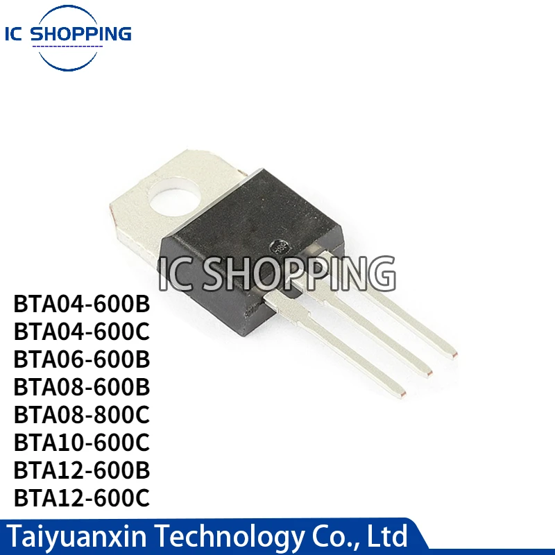 

10PCS BTA04-600B BTA04-600C BTA06-600B BTA08-600B BTA08-800B BTA08-800C BTA10-600C BTA10-800C BTA12-600B BTA12-600C TO-200