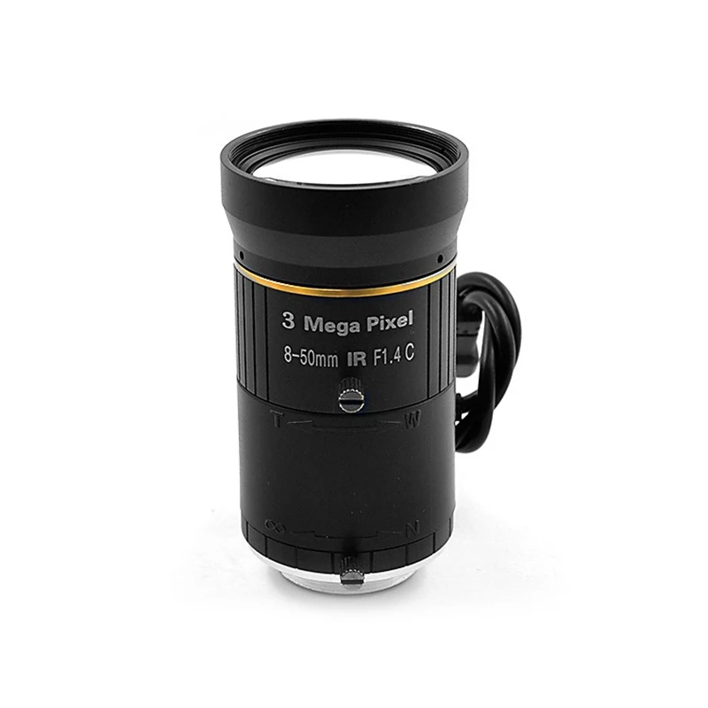 

8-50Mm 1/2 C-Mount Automatic Iris Lens Large Target Surface HD Network Lens CCTV LENS Camera Accessories