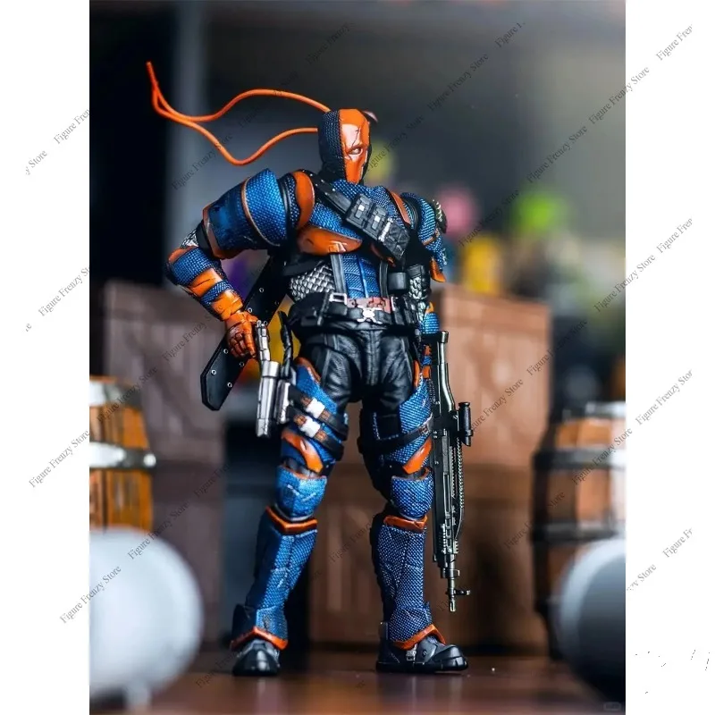 Фото Специальное предложение: LPZZ Rouno Cueure DC002 1/12 Deathstroke Arkham Knight — готовая модульная подвижная фигурка Бэтмена (модель) №3