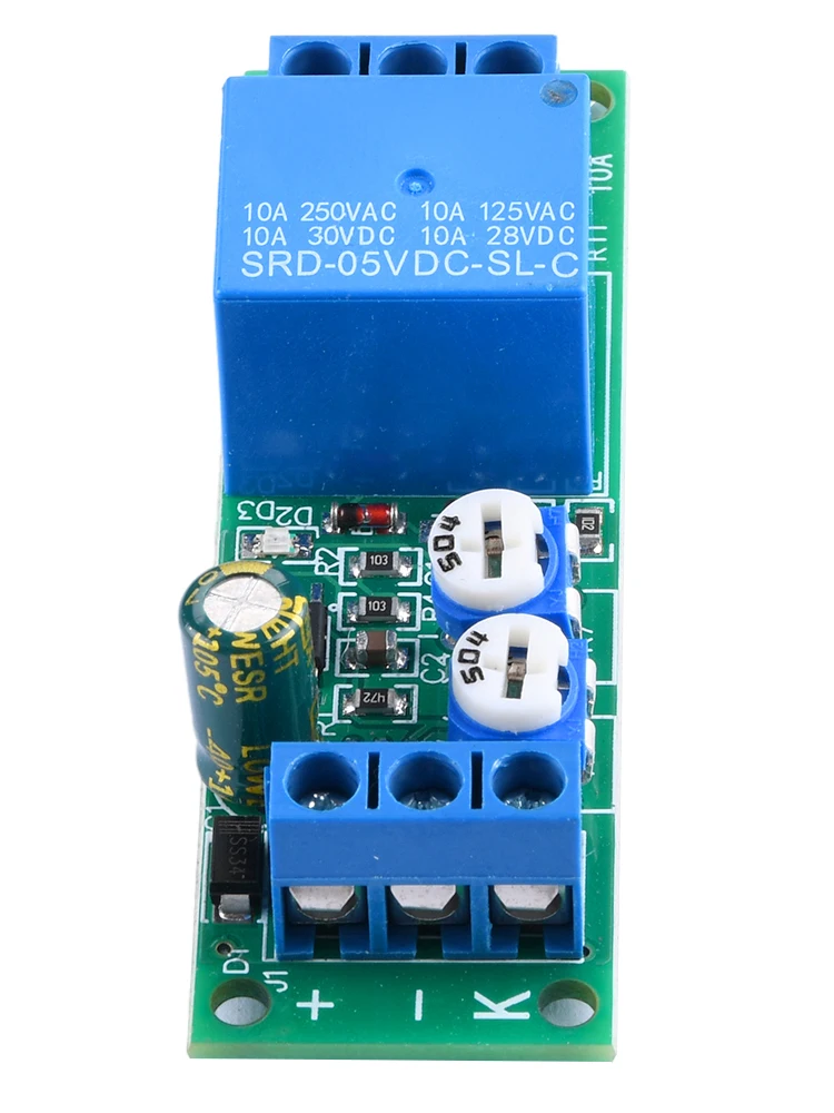 Пусковой переключатель с задержкой включения/выключения 5 В постоянного тока 12 24