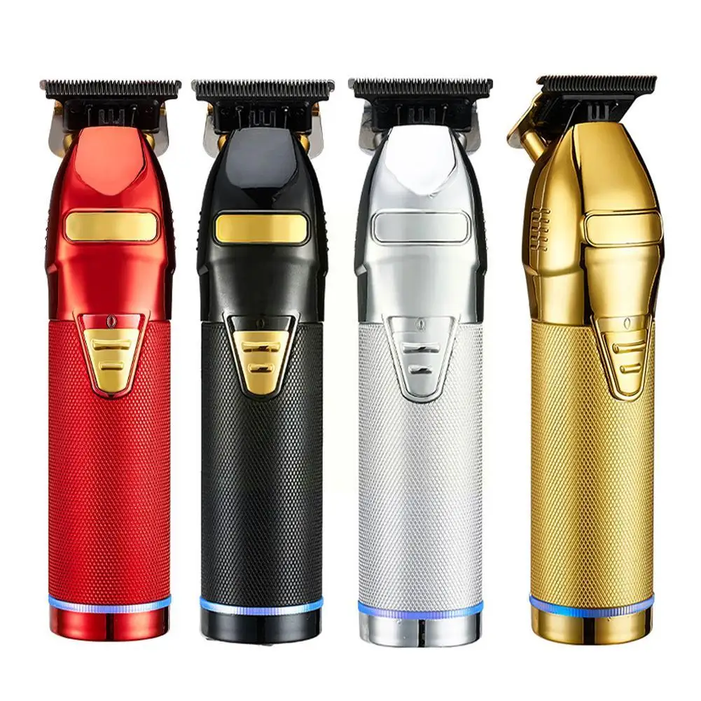 Enlarge Professional Hair Trimmer Gold For Men Rechargeable Barber Cordless Hair Cutting T Machine Hair Styling Beard Trimmer