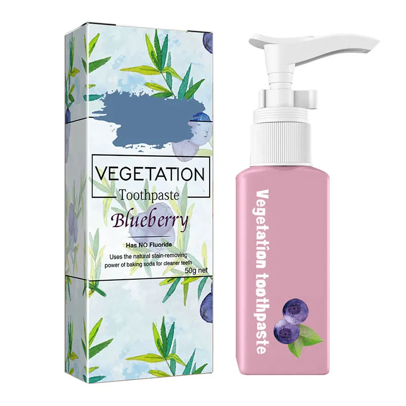 

Зубная паста с черникой для удаления пятен и отбеливания, 50 г