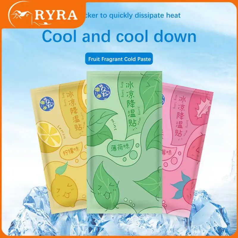 

Стикеры охлаждающие для детей и взрослых, холодная паста с фруктовым вкусом, наклейки с предотвращающие нагрев, лето